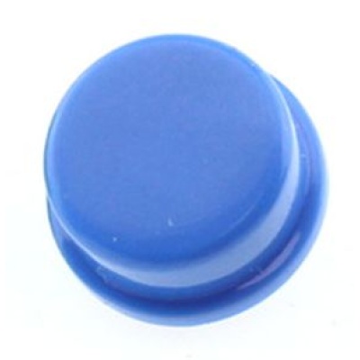 Cap voor 12x12 micro drukknop schakelaar rond Blauw